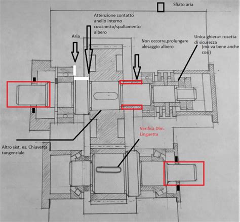 Disegno tecnico di un riduttore per sedia a rotelle comoda