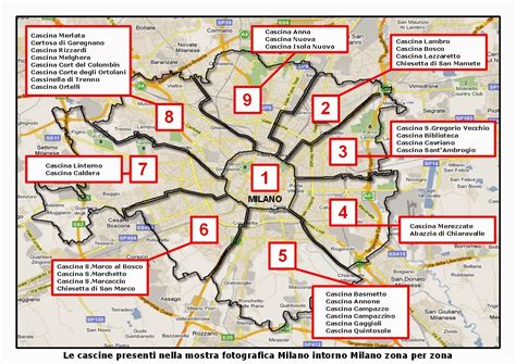 Mappa di Milano con evidenziate le zone a maggiore concentrazione di rider