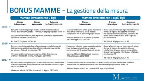 Infografica che riassume i principali bonus per le madri