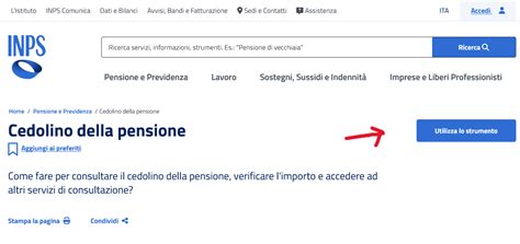 Esempio di cedolino pensionistico INPS