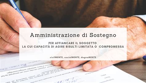 Illustrazione della legge sull'Amministrazione di Sostegno