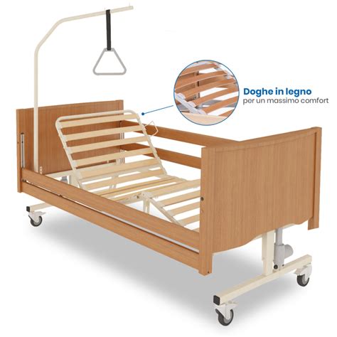 Letto elettrico ospedaliero con sponde