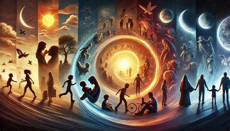 Illustrazione che rappresenta il percorso della vita e della morte