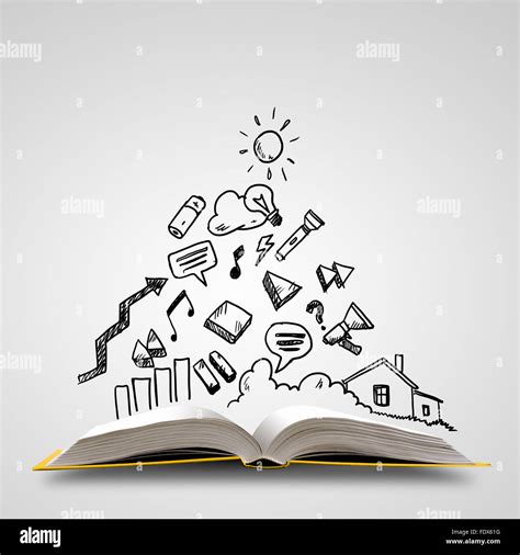 libro aperto con disegni