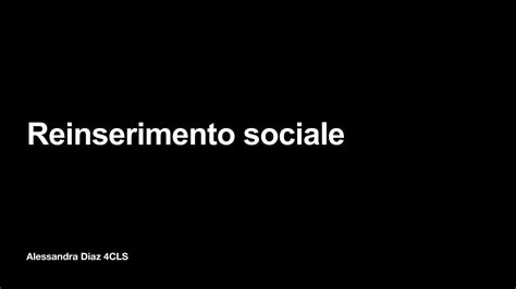 Diagramma che illustra le fasi del reinserimento sociale