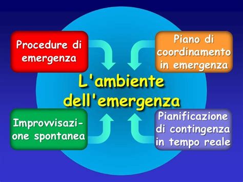 Schema di un processo di pianificazione delle emergenze
