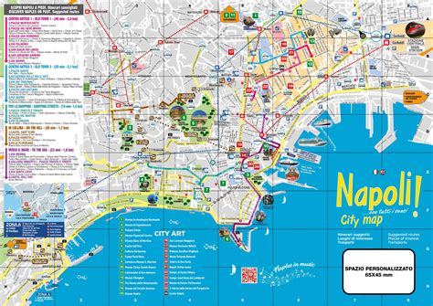Mappa di Napoli con evidenziate le aree verdi da riqualificare