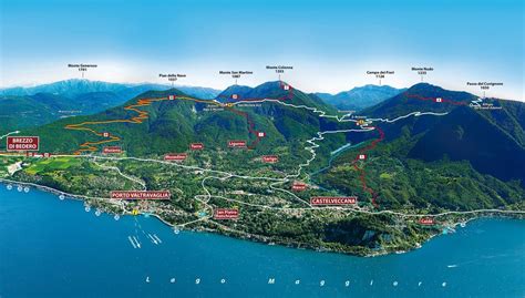 Mappa della zona di Porto Valtravaglia con indicazione delle aree boschive