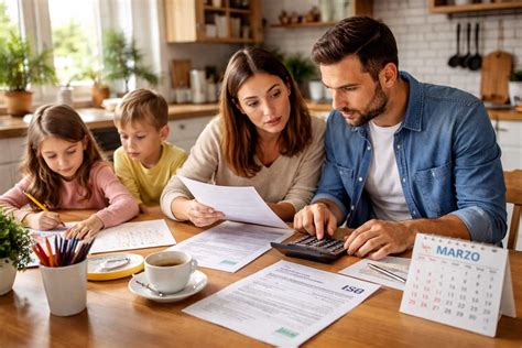 Famiglia che riceve un assegno