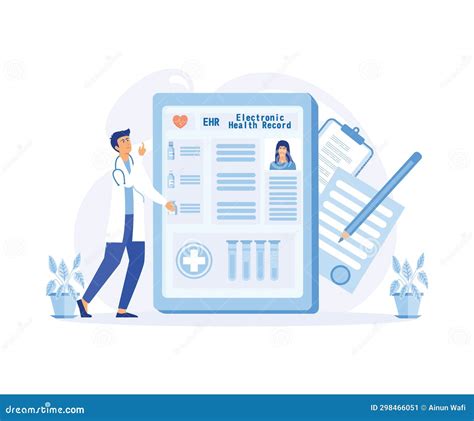 Illustrazione stilizzata di una cartella clinica aperta con dati medici