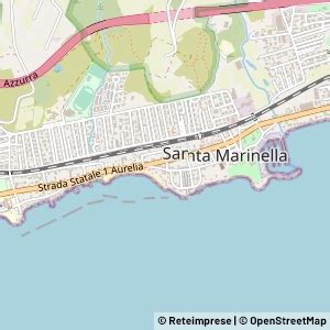 Mappa di Santa Marinella con indicazione della RSA