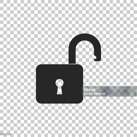 Simbolo di un lucchetto aperto con un occhio vigile